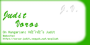 judit voros business card